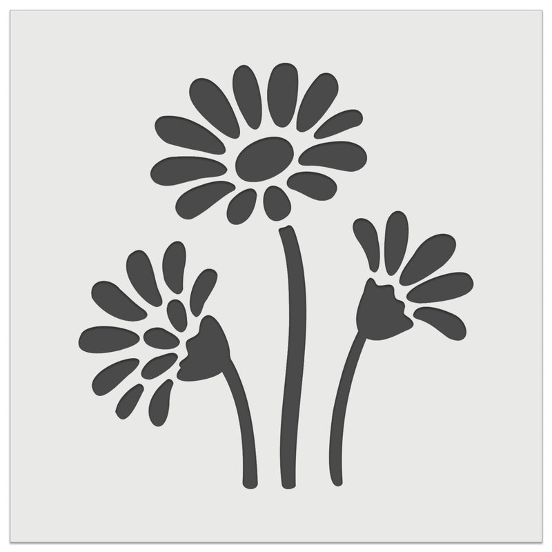 Summer Daisy Trio Wall Cookie DIY Craft Reusable Stencil