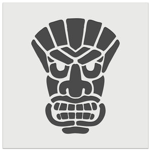 Tiki Mask Hawaii Luau Wall Cookie DIY Craft Reusable Stencil