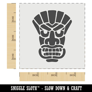 Tiki Mask Hawaii Luau Wall Cookie DIY Craft Reusable Stencil