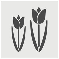 Tulip Pair Wall Cookie DIY Craft Reusable Stencil