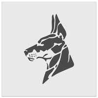 Alert Doberman Pinscher Guard Dog Wall Cookie DIY Craft Reusable Stencil