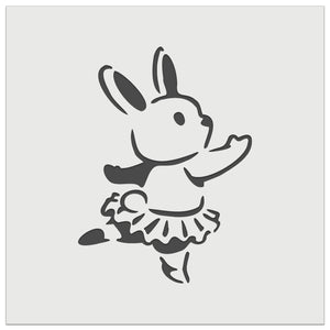 Ballerina Bunny Rabbit In Tutu Wall Cookie DIY Craft Reusable Stencil