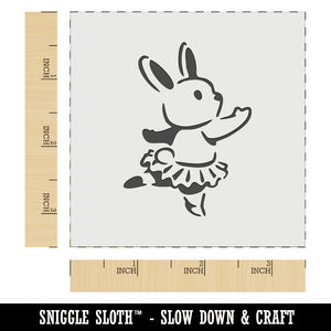 Ballerina Bunny Rabbit In Tutu Wall Cookie DIY Craft Reusable Stencil