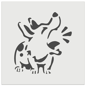 Barking Spotted Dog Corgi Wall Cookie DIY Craft Reusable Stencil