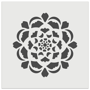 Geometric Artichoke Flower Top Wall Cookie DIY Craft Reusable Stencil