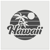 Hawaii Sunset Text with Palm Trees Wall Cookie DIY Craft Reusable Stencil