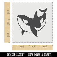 Orca Killer Whale Swimming Wall Cookie DIY Craft Reusable Stencil