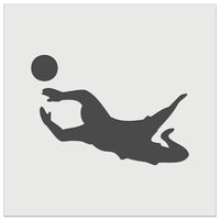 Soccer Goalie Diving For Ball Association Football Wall Cookie DIY Craft Reusable Stencil