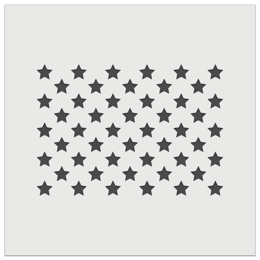 50 Stars to the American Flag USA United States Wall Cookie DIY Craft Reusable Stencil