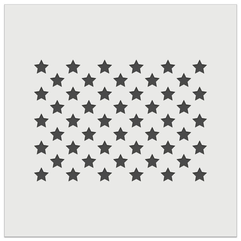 50 Stars to the American Flag USA United States Wall Cookie DIY Craft Reusable Stencil