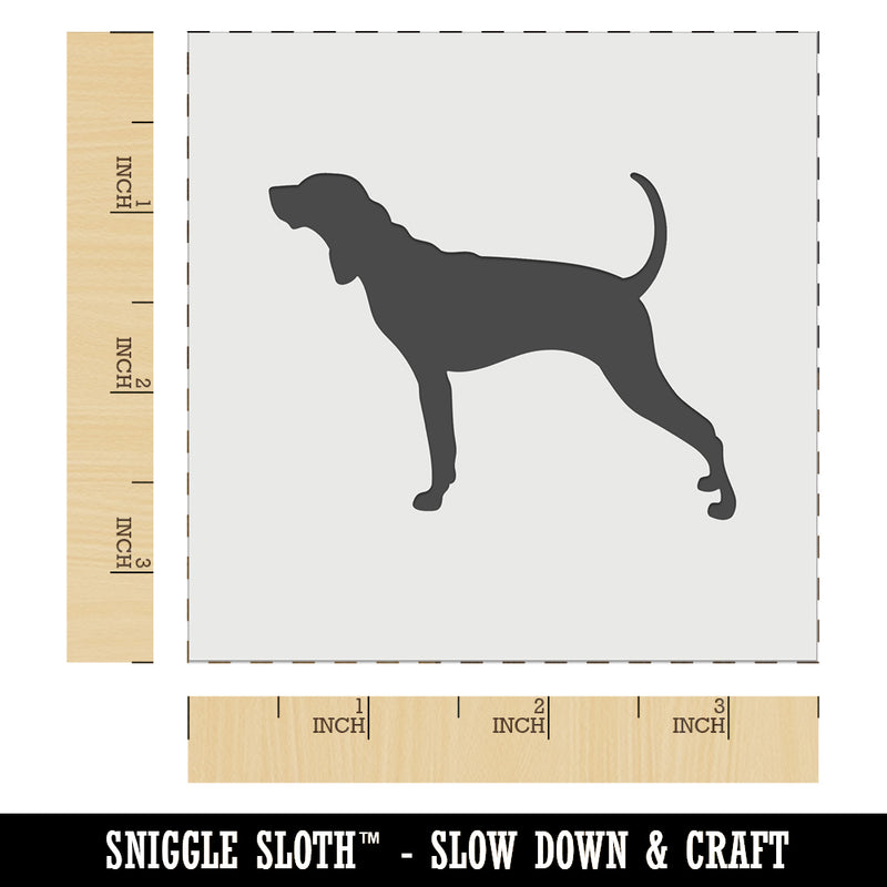 American English Coonhound Dog Solid Wall Cookie DIY Craft Reusable Stencil