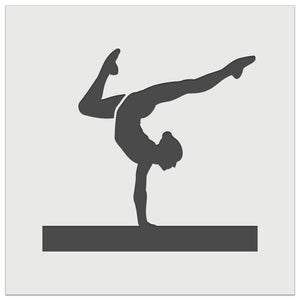 Balance Beam Artistic Gymnastics Wall Cookie DIY Craft Reusable Stencil