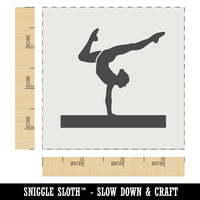 Balance Beam Artistic Gymnastics Wall Cookie DIY Craft Reusable Stencil