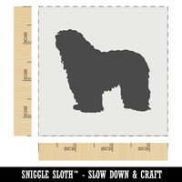 Bergamasco Sheepdog Dog Solid Wall Cookie DIY Craft Reusable Stencil