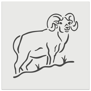 Bighorn Sheep Ram Wall Cookie DIY Craft Reusable Stencil