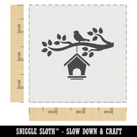 Bird House on Tree Branch Wall Cookie DIY Craft Reusable Stencil