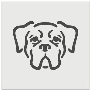 Boxer Dog Head Wall Cookie DIY Craft Reusable Stencil