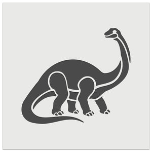 Brontosaurus Dinosaur Wall Cookie DIY Craft Reusable Stencil