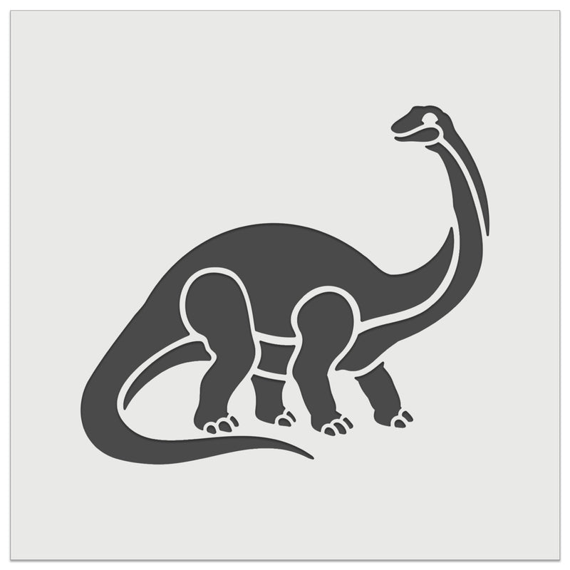 Brontosaurus Dinosaur Wall Cookie DIY Craft Reusable Stencil