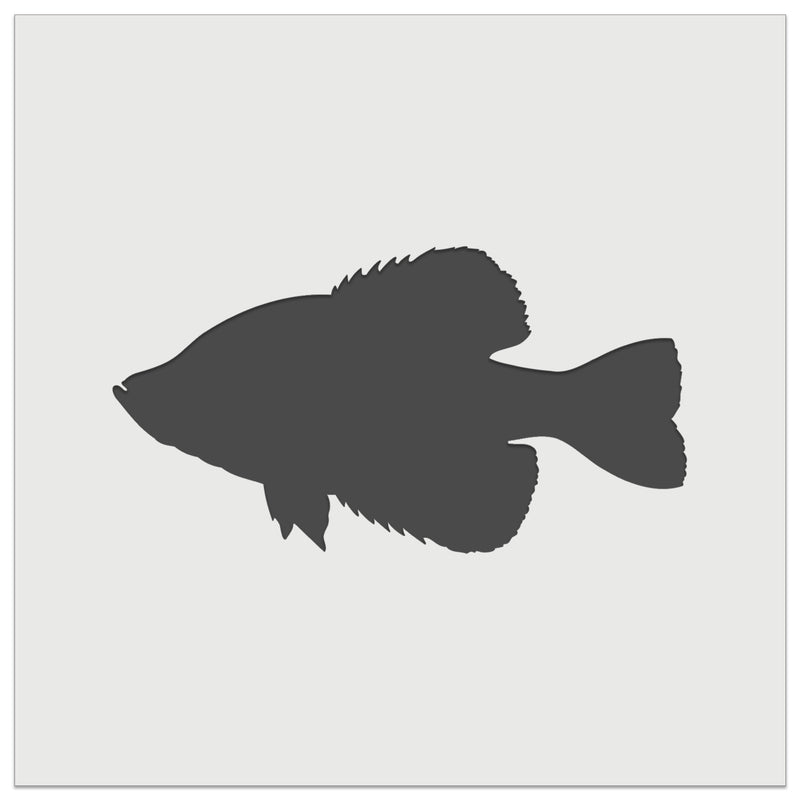 Crappie Fish Silhouette Wall Cookie DIY Craft Reusable Stencil