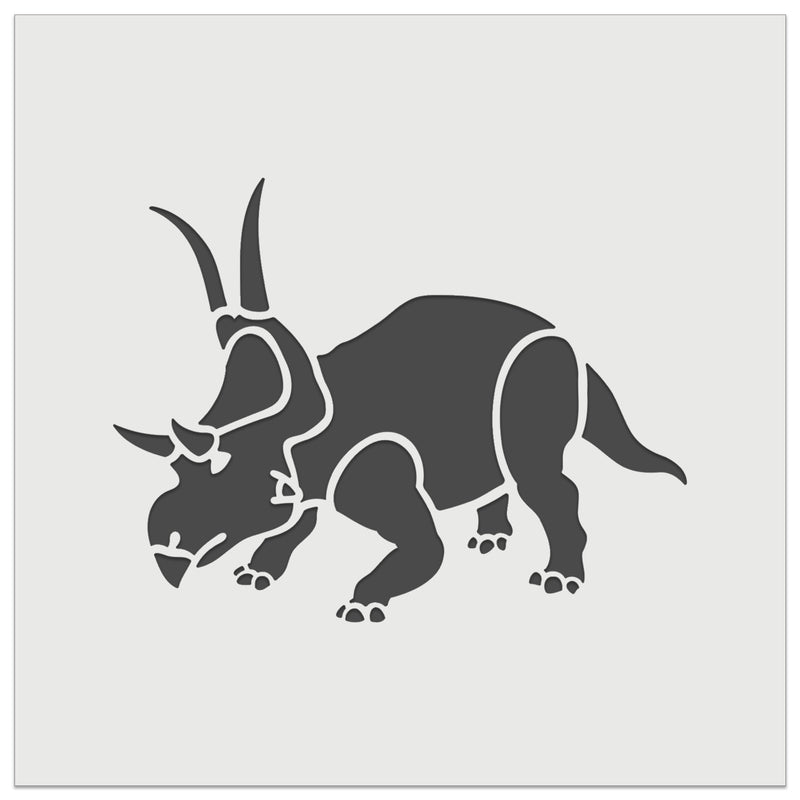 Diabloceratops Dinosaur Wall Cookie DIY Craft Reusable Stencil