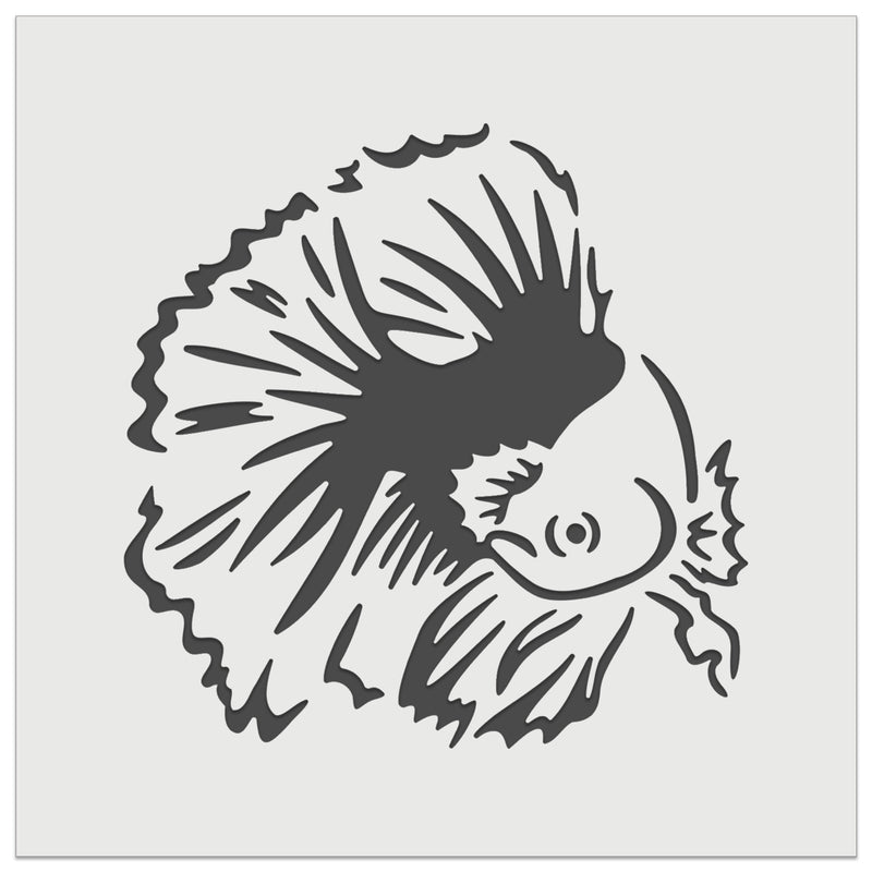 Fancy Betta Fish Wall Cookie DIY Craft Reusable Stencil