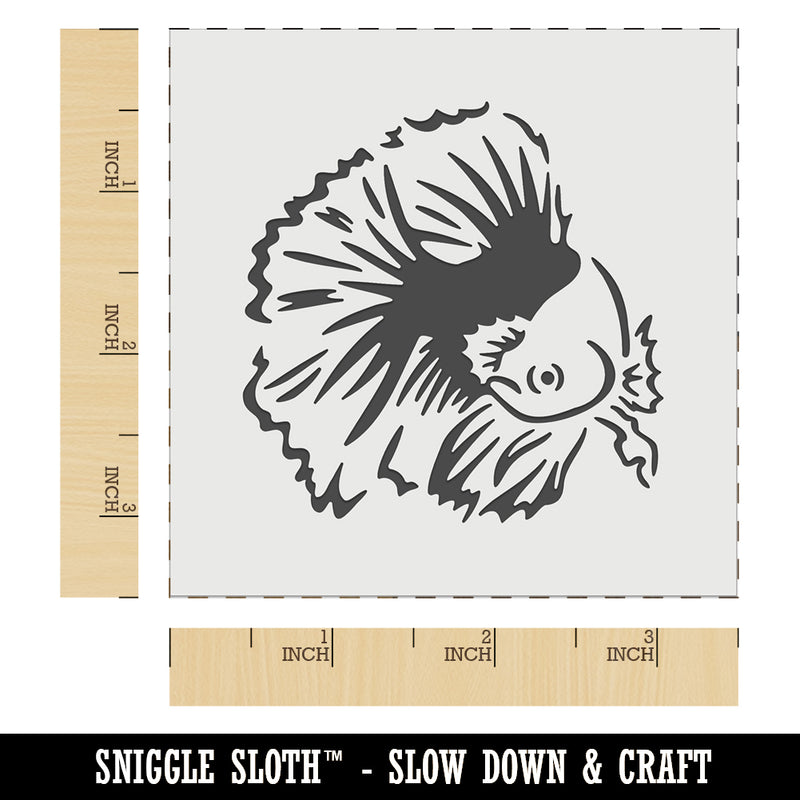 Fancy Betta Fish Wall Cookie DIY Craft Reusable Stencil