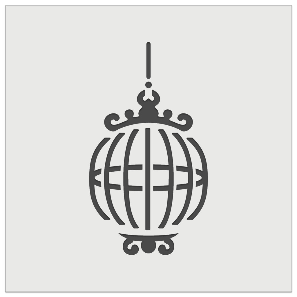 Fancy Ornate Bird Cage Wall Cookie DIY Craft Reusable Stencil