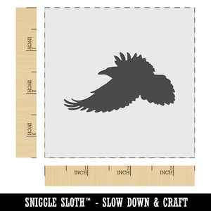 Flying Raven Bird Wall Cookie DIY Craft Reusable Stencil