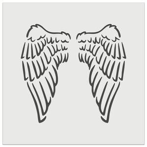 Folded Angel Wings Feathers Wall Cookie DIY Craft Reusable Stencil