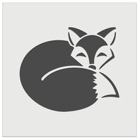 Fox Curled Up Sleeping Wall Cookie DIY Craft Reusable Stencil