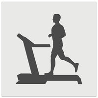 Man Running on Treadmill Cardio Workout Gym Wall Cookie DIY Craft Reusable Stencil