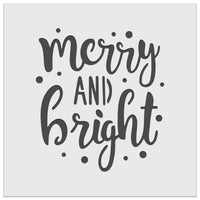 Merry and Bright Christmas Wall Cookie DIY Craft Reusable Stencil