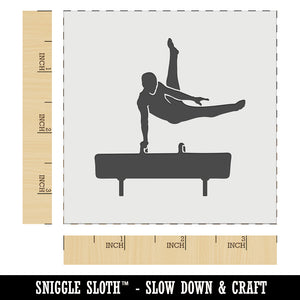 Pommel Horse Artistic Gymnastics Wall Cookie DIY Craft Reusable Stencil