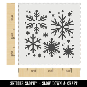Christmas Snowflakes Wall Cookie DIY Craft Reusable Stencil