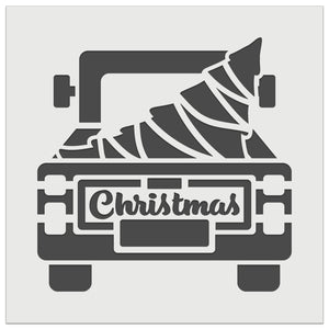 Christmas Tree Truck Wall Cookie DIY Craft Reusable Stencil