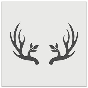 Deer Antlers Plant Detail Wall Cookie DIY Craft Reusable Stencil