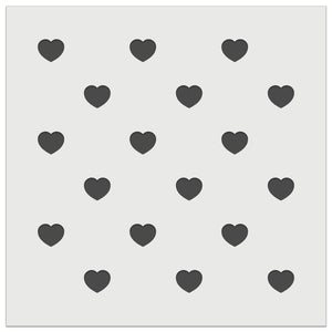 Hearts Polka Dots Wall Cookie DIY Craft Reusable Stencil