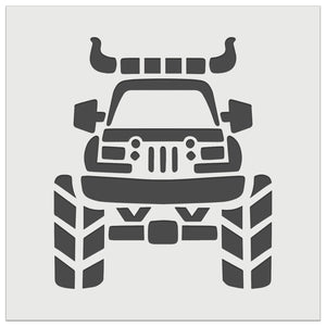 Monster Truck with Bull Horns Wall Cookie DIY Craft Reusable Stencil