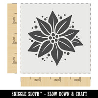 Poinsettia Flower Christmas Wall Cookie DIY Craft Reusable Stencil