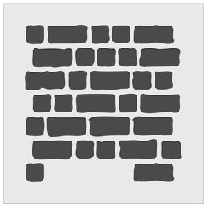 Rough Bricks Repeating Pattern Wall Cookie DIY Craft Reusable Stencil