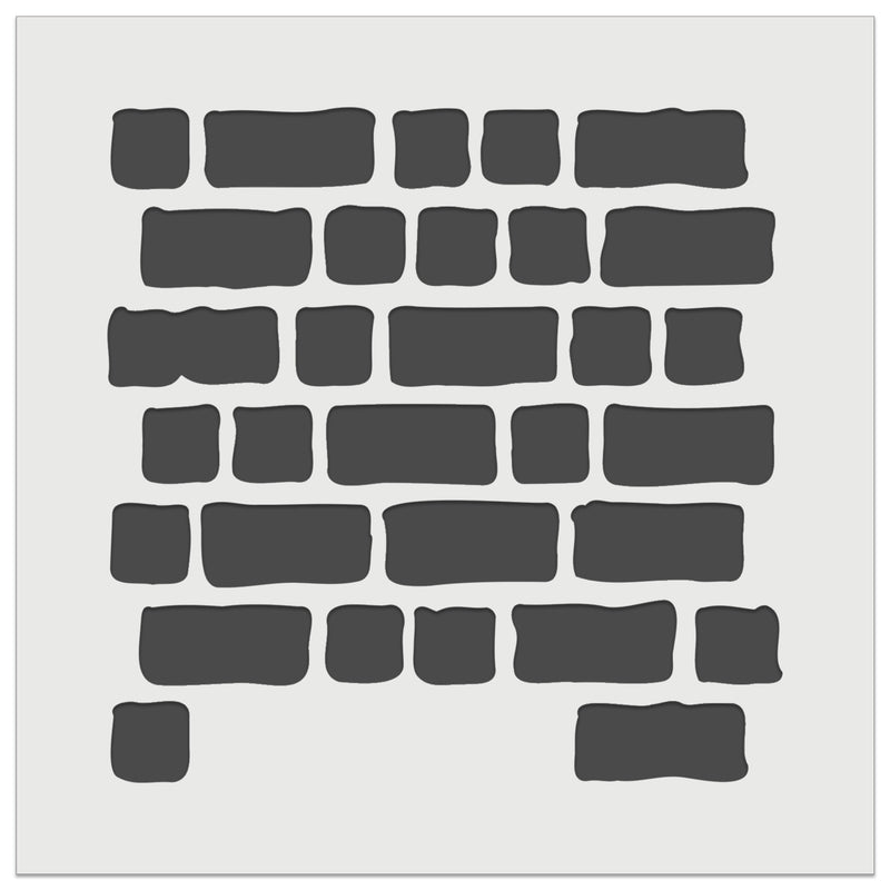 Rough Bricks Repeating Pattern Wall Cookie DIY Craft Reusable Stencil