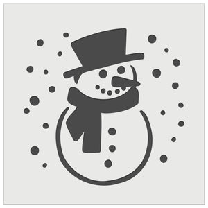 Winter Snowman Wall Cookie DIY Craft Reusable Stencil