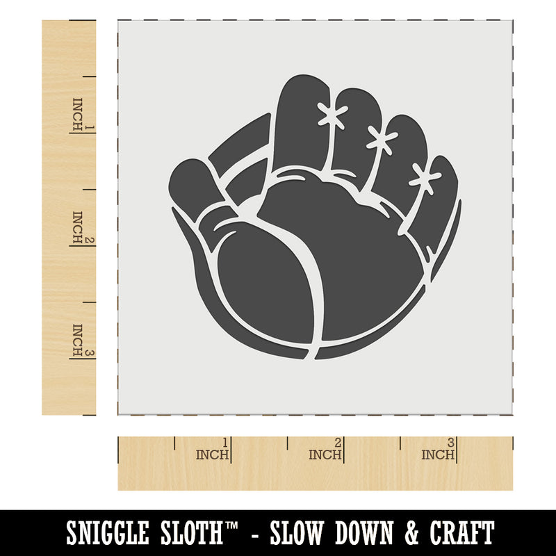 Baseball Catchers Mitt Gloves Wall Cookie DIY Craft Reusable Stencil