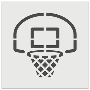 Basketball Hoop and Backboard Wall Cookie DIY Craft Reusable Stencil