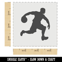 Basketball Player Dribbling Ball Running Wall Cookie DIY Craft Reusable Stencil