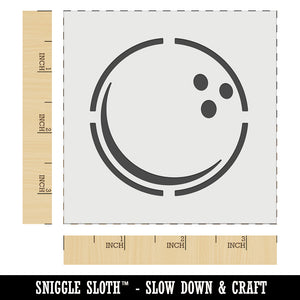 Bowling Ball Wall Cookie DIY Craft Reusable Stencil