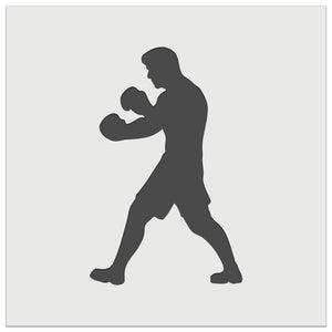 Boxer Fighter Stance with Boxing Gloves Pugilist Wall Cookie DIY Craft Reusable Stencil