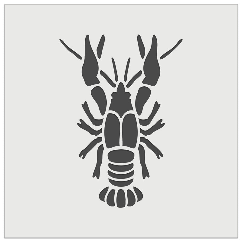 Crawdad Crayfish Mudbug Crustacean Wall Cookie DIY Craft Reusable Stencil