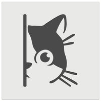 Curious Kitty Cat Hiding Peeking Around Corner Wall Cookie DIY Craft Reusable Stencil